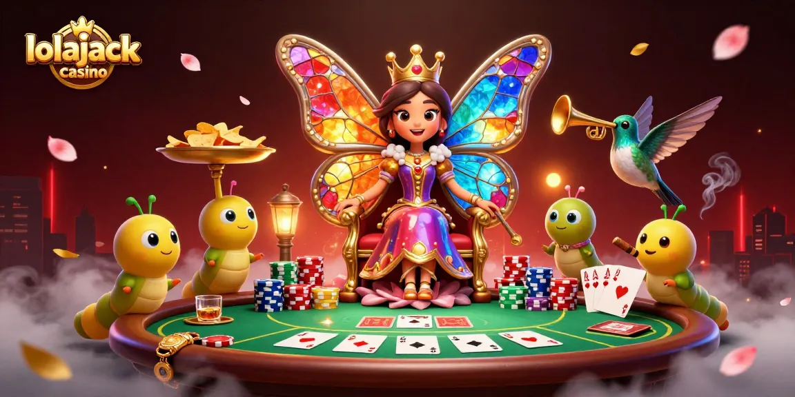Experience thrilling gameplay at Lolajack Casino with vibrant poker action and dynamic characters.
